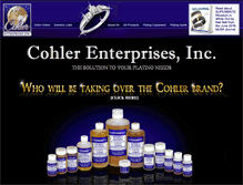 Tablet Screenshot of cohler.com